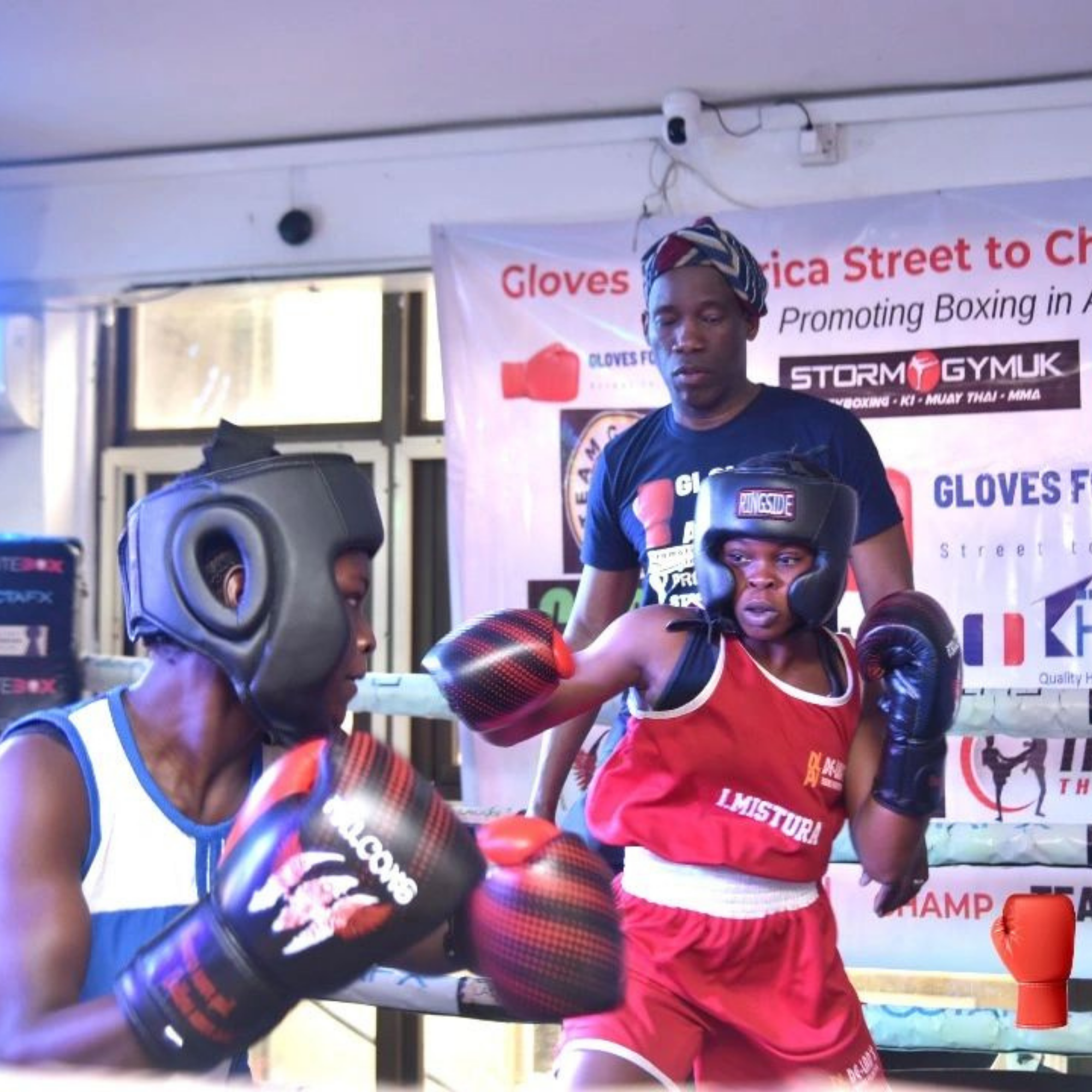 Misturah training under the bridge in Lagos