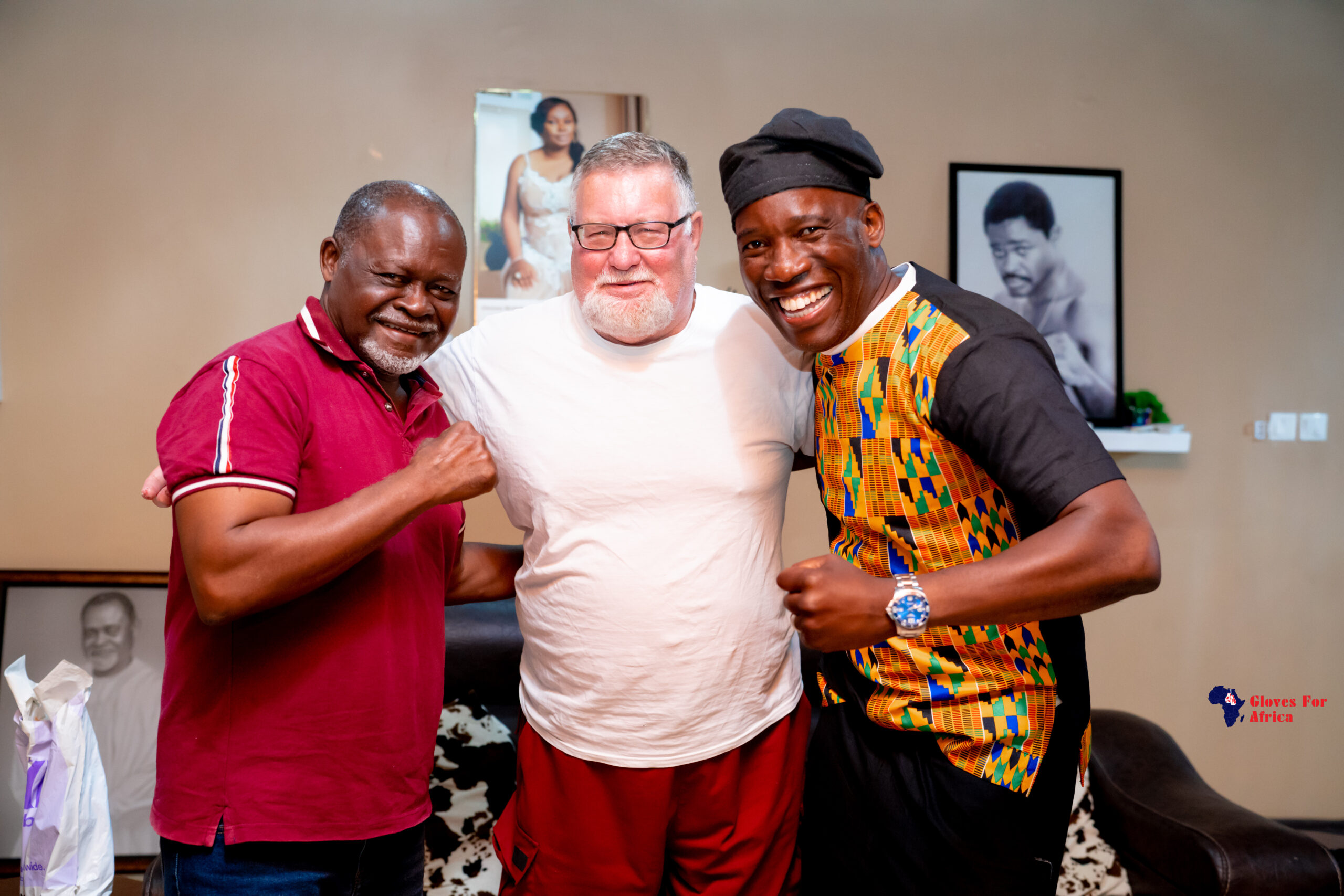 Gloves for Africa team meeting with Ghana officials